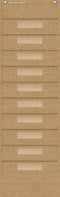 Teacher Created Resources Burlap 10 Pocket File Storage Pocket Chart, 14" x 58"