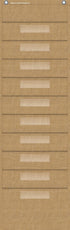 Teacher Created Resources Burlap 10 Pocket File Storage Pocket Chart, 14" x 58"