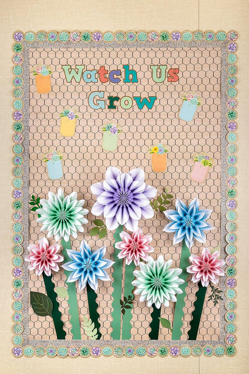 Teacher Created Resources Rustic Bloom Mason Jars Accents (TCR8551)