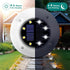 12 Pack SOLPEX Solar Lights Outdoor Waterproof, Solar Ground Lights, Solar Garden Lights Landscape Lighting for Pathway