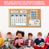 Decorably 148 Pcs Teacher Calendar for Classroom Bulletin Board Set, Preschool Calendar
