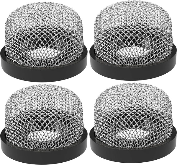 Saillong Stainless Steel Mesh Strainer ¾ Inch -14, Aerator Screen Strainer for Livewell Pump, 4 Pcs