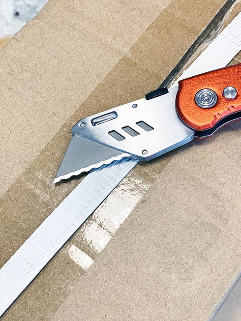 Utility Knife Serrated Blades TWO 10 Packs Heavy Duty Saw Razors in Convenient Storage Box Standard Size Serrated