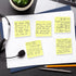 Mr. Pen Sticky Notes, 3"x3", 12 Pads, Pastel Yellow Colors, Self-Stick Aesthetic Colorful Bulk Pads