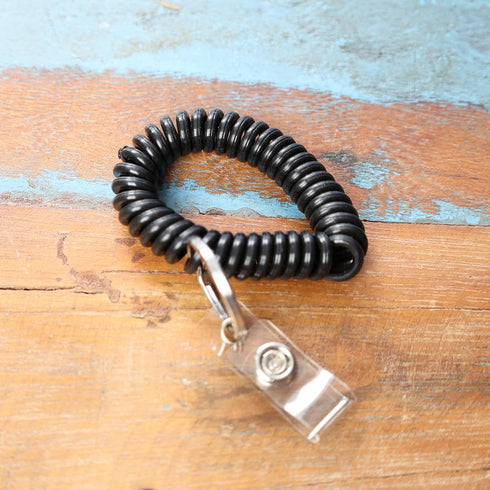 Specialist ID 5 Pack - Ultimate Wrist Coil Badge Holder with Card Strap, Premium Elastic Bungee Keychains
