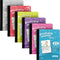 Enday Primary Journal, Grades K-2, Primary Writing Journal, 100 Sheets, Half Page Ruled, Pink, Green, Red, 6 Pack