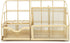 Exerz Golden Desk Organizer, Office Desk Accessories Supplies with Drawer for Pencil and Pen Storage