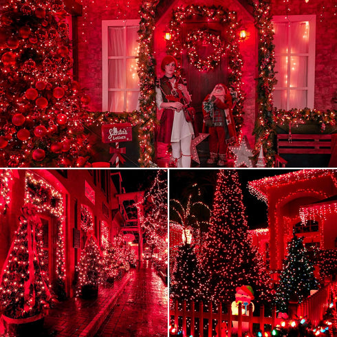 Christmas Lights Indoor Outdoor, 2PACK 13FT 50-count Incandescent Mini Halloween String Light for Holiday Decor