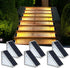 IP67 6 Pack LED Solar Step Lights Waterproof Outdoor Stair Lights, Solar Deck Lights Outdoor Decor Solar Decoration