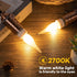 E12 Bulbs,Night Bulbs 15W 1.5W 2700K Bulbs, Non-Dimmable, 6-Pack LED Candelabra Light Equivalent Low Wattage, Warm