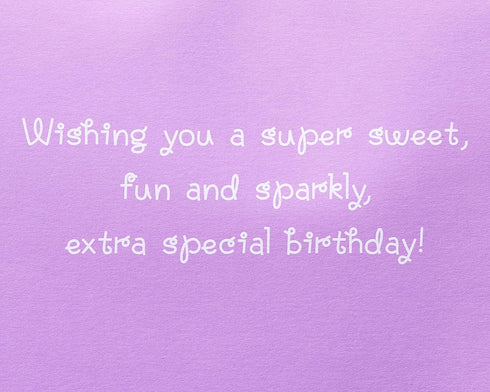 Papyrus Birthday Card for Girl, Sweet, Fun, and Sparkly