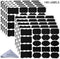 Wisdompro Chalkboard Labels - 190 Pcs Waterproof, Reusable & Removable Stickers for Storage Bins and Containers