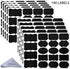 Wisdompro Chalkboard Labels - 190 Pcs Waterproof, Reusable & Removable Stickers for Storage Bins and Containers
