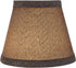 Aspen Creative 32064-2A, 3" 5" 4" Set 2 Hardback Empire Clip-On Chandelier Lamp Shade, Grey, Top x Bottom x Slant
