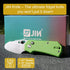 1.97 G10 JIN Rhino Jr. Kids Pocket Knife, Fidget Toy Knife, DIY Kit, Unsharpened Steel Blade, Safety Rounded Tip
