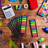 Morepack 2000 Count Neon Color Tape Flag - Page Markers, Index Tab Flags, Sticker Notes, 10 Pack