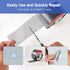 Window Screen Repair Tape, Strong Adhesive Kit for Windows or Doors, Mesh Repair (Black, 15 FT)