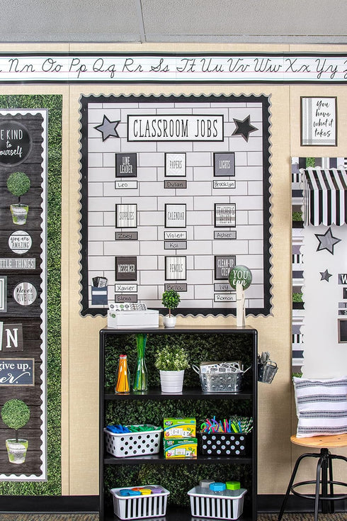 Teacher Created Resources Modern Farmhouse Classroom Jobs Mini Bulletin Board - 21" x 6" Header Piece