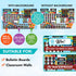 Decorably 154 Pcs Classroom Calendar Set Bulletin Board with Background Papers - School Calendar for Classroom Bulletin