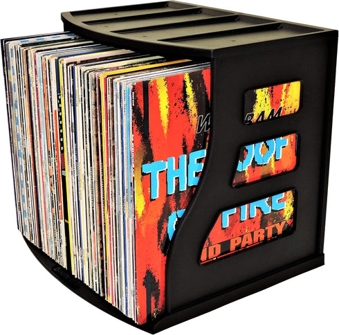 Vinyl Record Storage Holder, LP Box, Scrapbook 12x12 Paper Rack, Desktop Organizer, Stackable Filing Crate