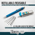 Pentel Sharp Mechanical Drafting Pencil, 0.9 mm, Yellow Barrel, 2/Pack