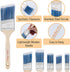 Bates Paint Brushes, 6 Pack with Treated Wood Handle for Walls, Furniture, and Stain