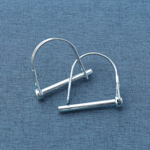 Tivnhuils Trailer Coupler Pin, 2Pcs Zinc Plated Carbon Steel Locking Pin, 1/4" x 2.16"