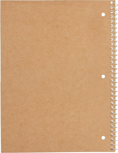 Mead Spiral Notebooks, 6 Pack, 1-Subject, Wide Ruled Paper, 8" x 10-1/2", 70 Sheets, Assorted Pastel Colors