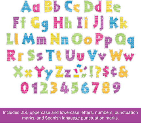 Barker Creek Letter Pop-Outs, 4" Kai Ola Sea Life Multicolor Designer Letters for Bulletin Boards and Displays