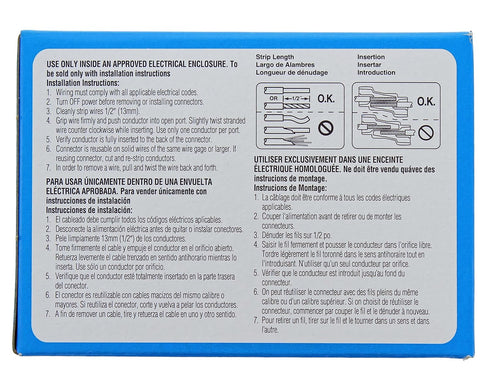 IDEAL Electrical SpliceLine 30-1042 in-Line Wire Connectors (Box of 100)