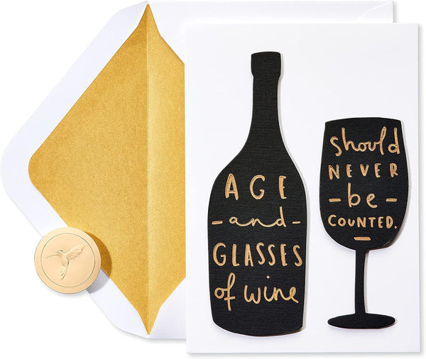Papyrus Funny Birthday Card, Toast To You