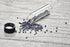 SE Glass Vials, Pack of 144 Leak-Resistant Vials, 2-3/8" x 5/8" Diameter, Clear Glass, Black Plastic Screw Caps, 7 mL