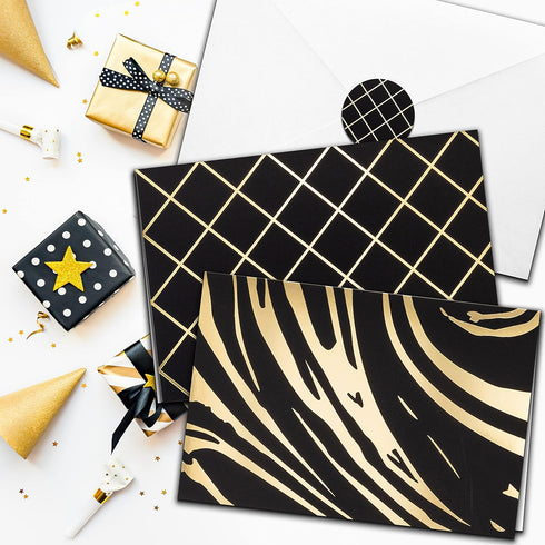 50 4x6 10 Pack, Smart Scribble Blank Cards and Envelopes, Assorted Greeting Cards for All Occasions, Blank Note Cards