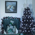 C9 50 33ft Dazzle Bright White Christmas Lights Outdoor, LED Waterproof Green Wire String Lights, Indoor Outdoor Fairy