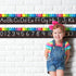 Set, 15 26 0-20 Alphabet Bulletin Board PCS Crayon Die-Cut ABC Wall Decorations Upper & Lower Case Letters Plus Numbers