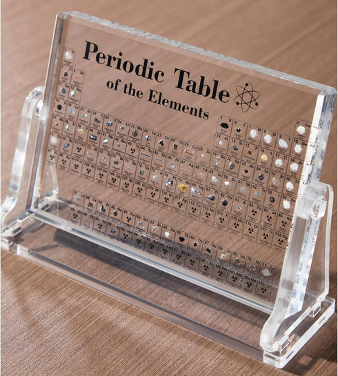 HeiMma 6.7 4.7, Acrylic Periodic Table with Real Elements InsideSize: * Valentines Day Gift for Kids for Science Lovers