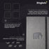 Dingbats* Wildlife A6 Blank Pocket Notebook, PU Leather Hardcover for Work and Travel Journal