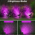 4 180 Area(Purple-1Pack) T-SUN Solar Spotlights, LED Solar Waterproof Outdoor Landscape Lights, Auto-on/Auto-Off by