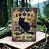 Blank Spell Book of Shadows Grimoire Journal, Magic Cat Printed, Witchcraft Supplies, 7x5 inches Leather Sketchbook