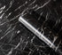 RANRAN Marble Contact Paper Granite Black Roll, Self Adhesive Peel and Stick Wallpaper for Kitchen Countertop Cabinet