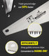 DOWELL 14 in Hand Saw, 11 TPI Fine Cuts Wood Saw for Sawing, Trimming, Gardening, Sharp Blade