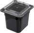 Carlisle FoodService Products Clear Polycarbonate 1/6 Size Universal Flat Food Pan Lid for Catering and Buffets