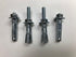 Sleeve Anchors with Nuts & Washers - Zinc Plated Steel, Hex Head, 5/16" x 1.5" Long (4 Pack)