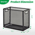 EASEPRES 2 Pack Desk Hanging File Organizer, Mesh Metal Letter-Size Desktop File Holder Box for Filing Folder Storage