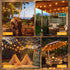 S11 50FT 3 Dimmable 24+2 Bulbs Ollny Outdoor String Lights with Remote, Modes Timers Waterproof Connectable Outside