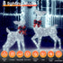 1200 394 IP67 8 Christmas Lights LED FT, Waterproof Christmas Tree Lights with Modes, Outdoor String Lights with Timers