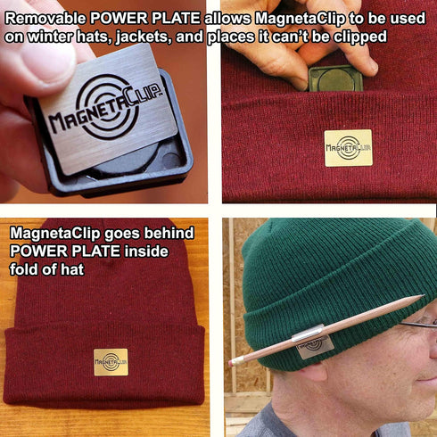 Magnetic Hat Clip Pencil Holder with Strong Magnetic Clip for Standard Pencils and Carpenter Pencils (1)
