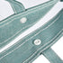 PATIKIL Green Nylon Document Bag with Handle, Transparent Handbag for Office Business
