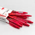 RSVP RT COLORS Retractable Ball Point Pen, Medium Line, Red Barrel, Red Ink, Box of 12 (BK93CRB-B)