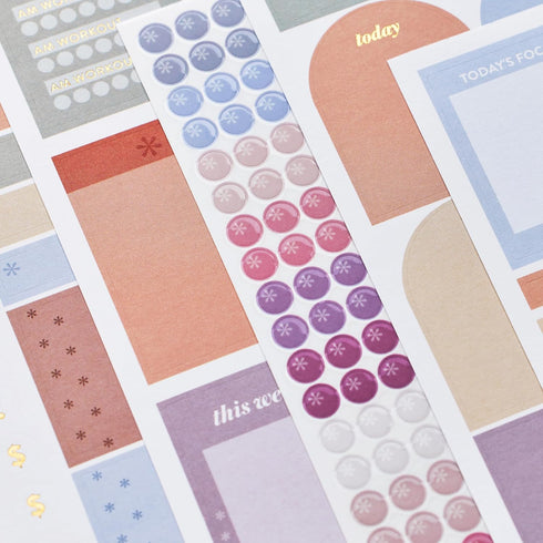 Erin Condren Classic Sticker Book, Canvas Asterisk, Decorate Paper Crafts, Label, Color Code Planner